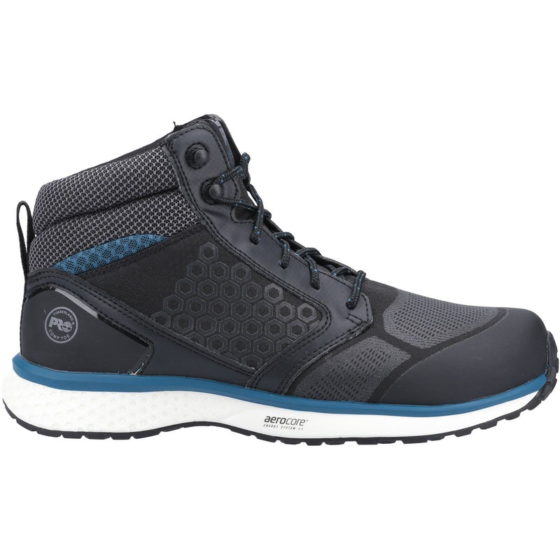 Timberland Pro Reaxion Mid Syntheseschwarz/Blau Sicherheitsstiefel