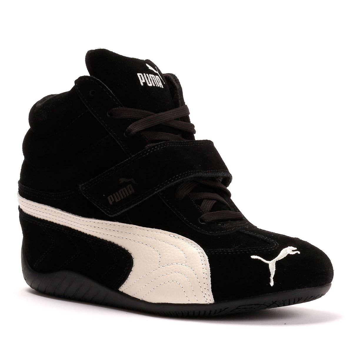 Puma Speedcat Wedge OG Wildleder Damen Schwarz Sneakers