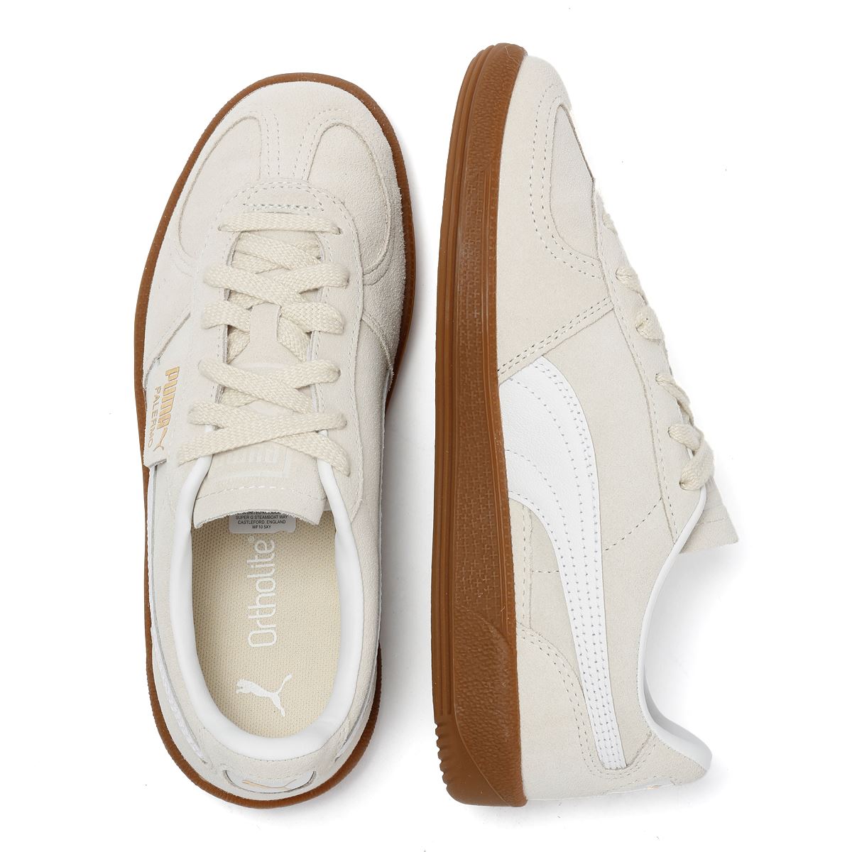 Puma Palermo Wildleder Damen Weiße Sneakers