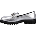 Hush Puppies Gianna Leder Damen Silber Loafers