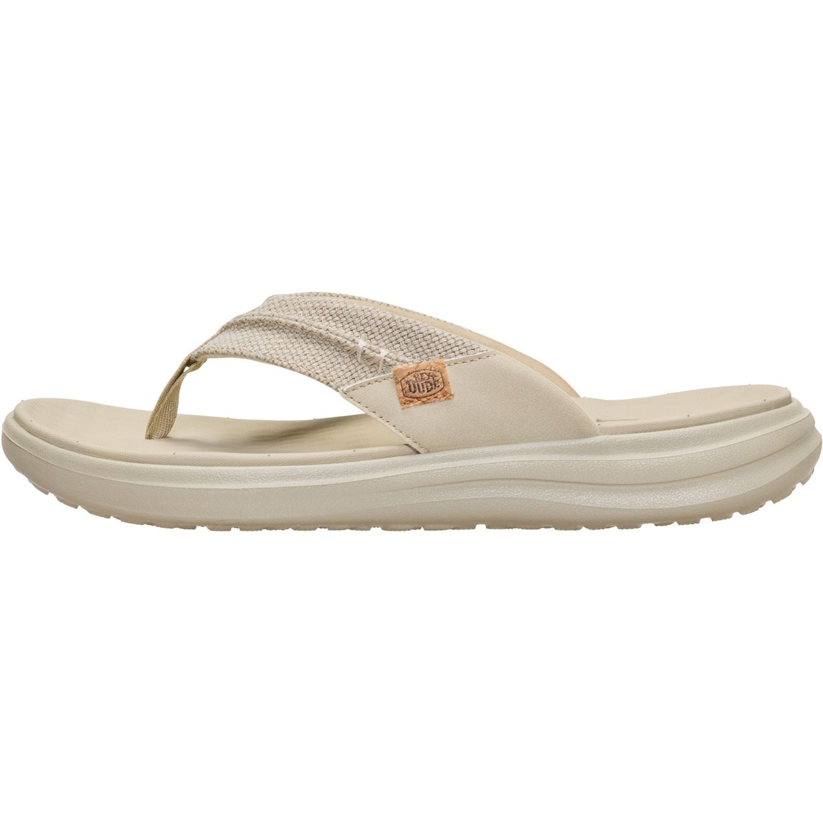 HEYDUDE Finn Flip Polyester Herren Braune Sandalen
