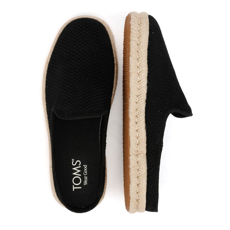 TOMS Santiago Herren Clogs Aus Schwarzem Wildleder