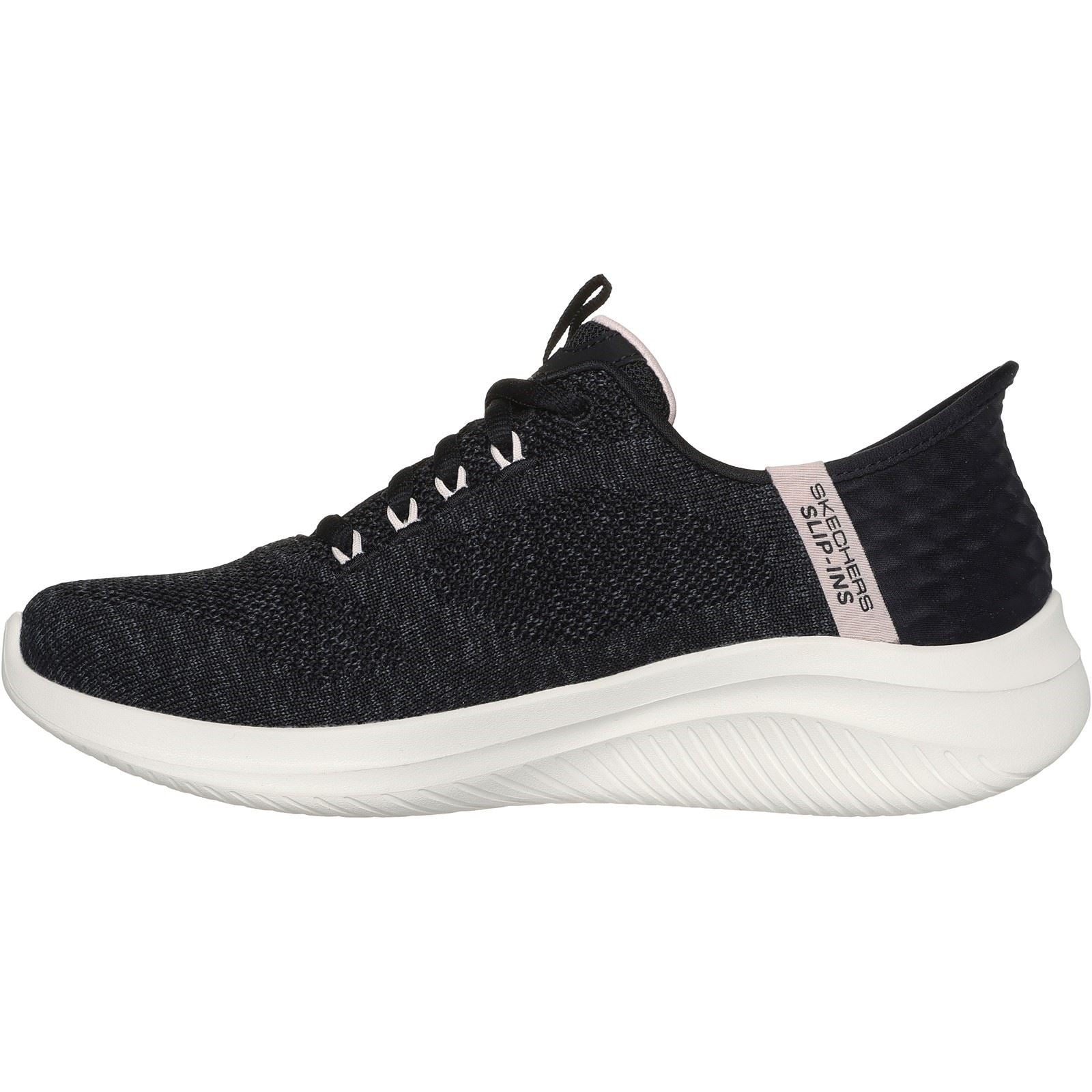 Skechers Ultra Flex 3.0 Easy Step Textile Damen Sneaker In Schwarz/Rosa