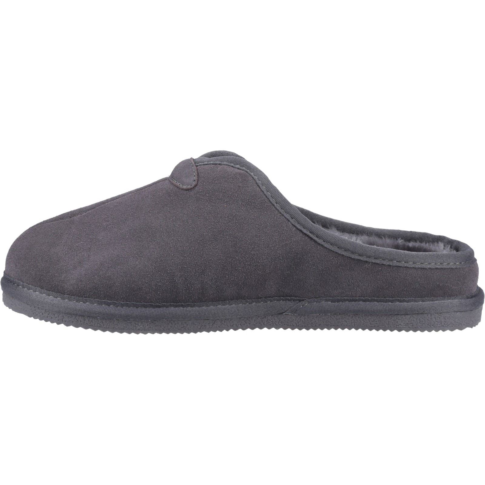 Hush Puppies Conrad Wildleder Herren Graue Hausschuhe