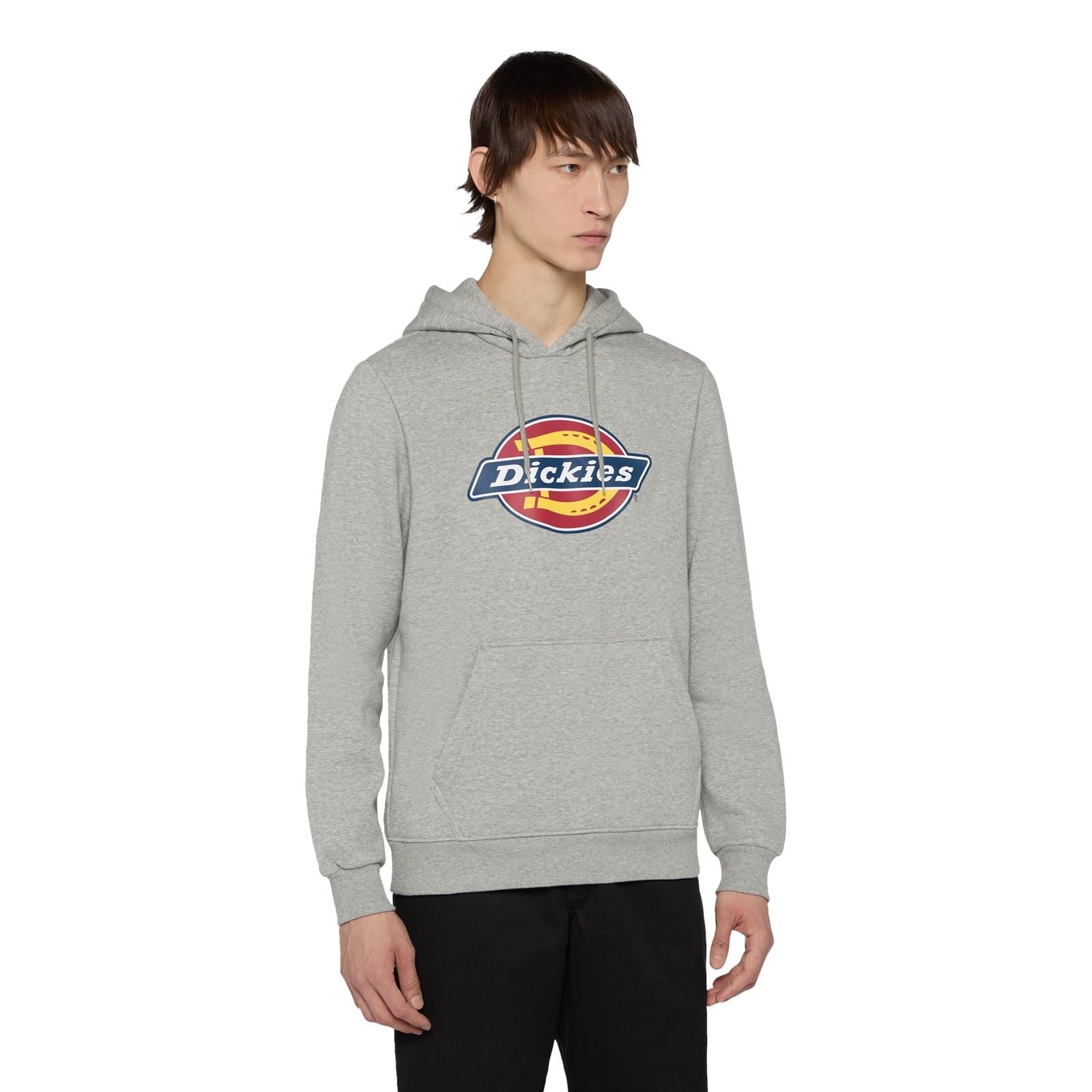 Dickies Icon Logo Hoodie Unisex Erwachsene Graues Kapuzensweatshirt