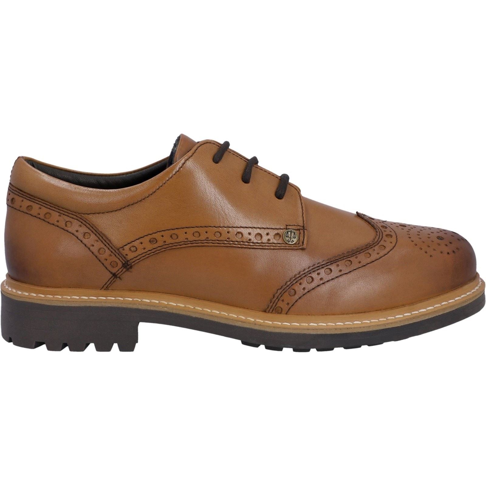 Hunter Cawdor Leder-Herren-Tan-Brogues-Schuhe