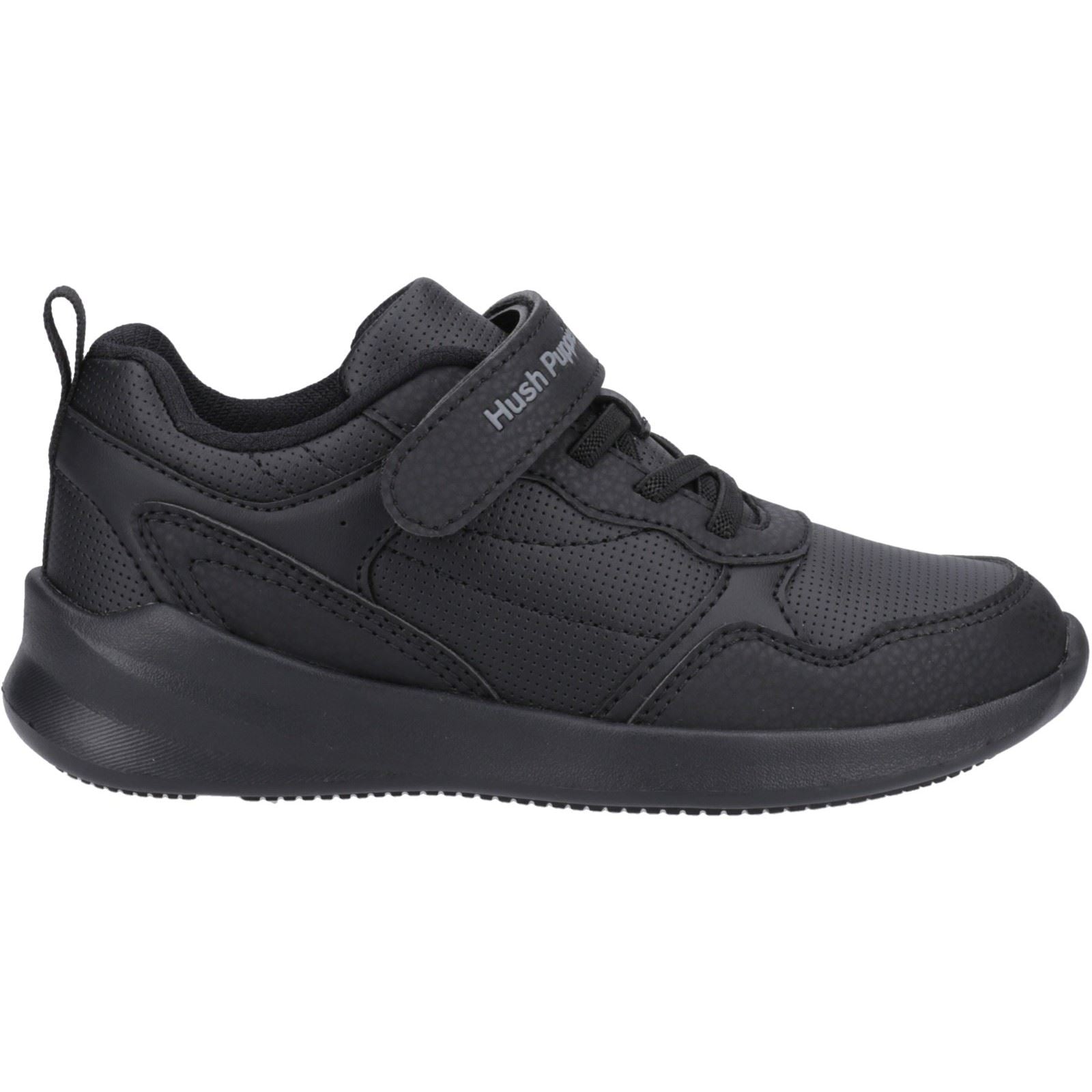 Hush Puppies Marling Bungee Lace Junior Polyurethan Schwarze Schuhe