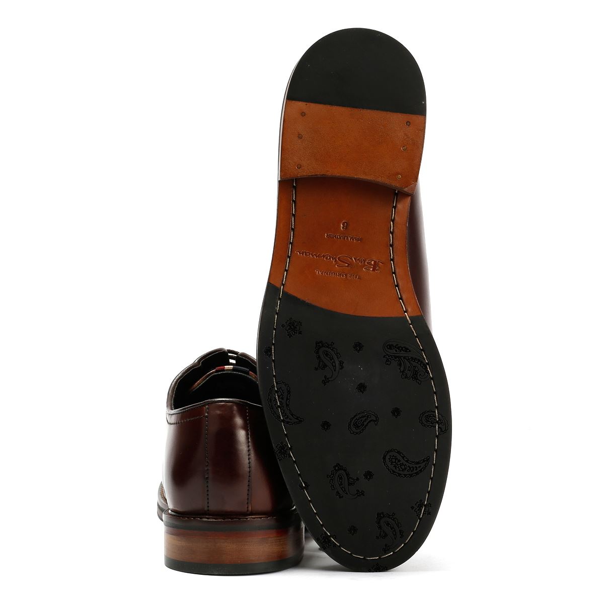 Ben Sherman Hoxton Herren Leder Braune Schnürschuhe