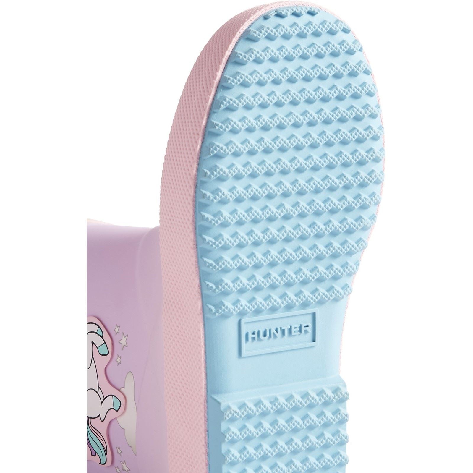 Hunter Kids First Unicorn Print Boot Gummimädchen'S Blaue Frost/ Parfait Pink Gummistiefel