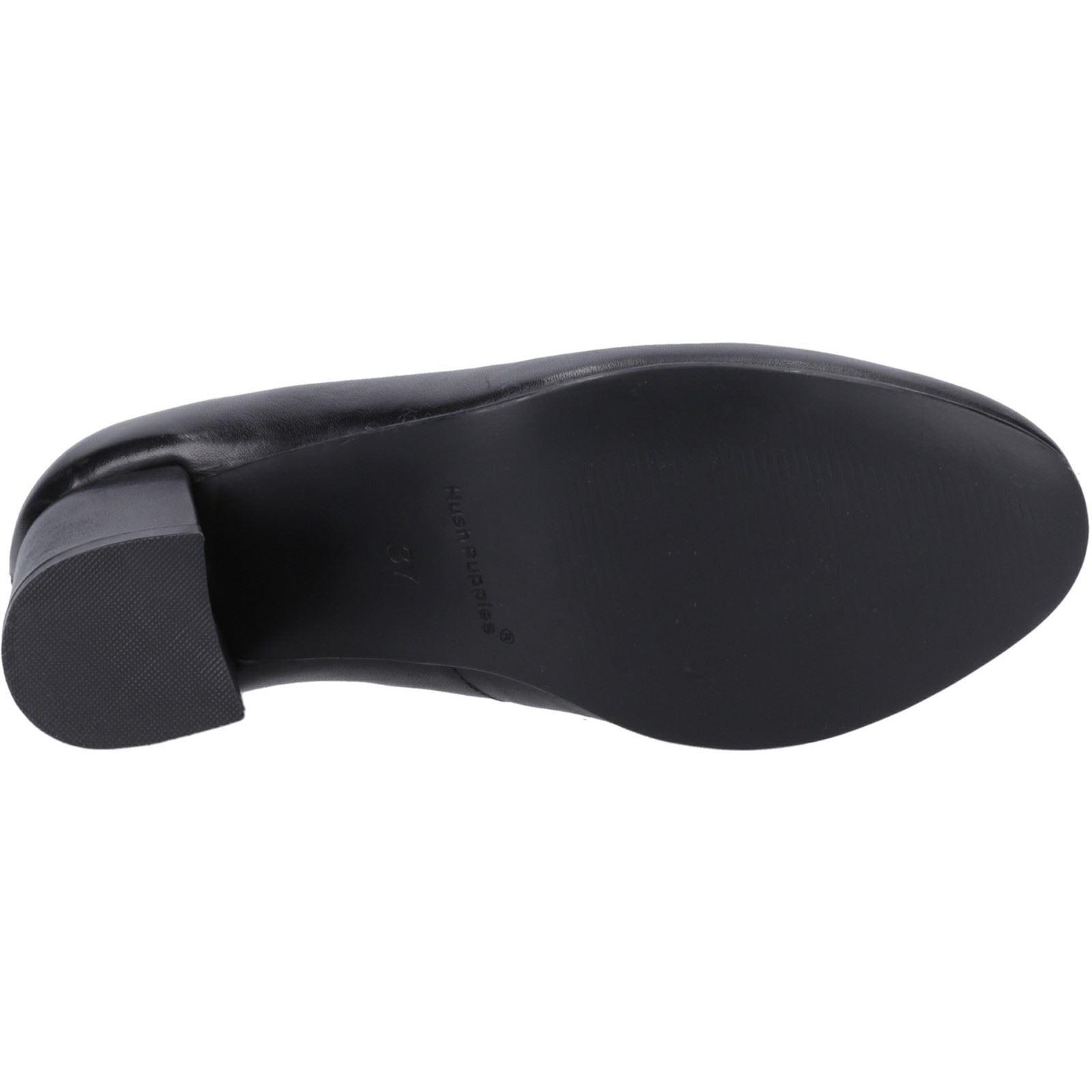 Hush Puppies Anna Wide Leder Frauen Schwarze Absätze