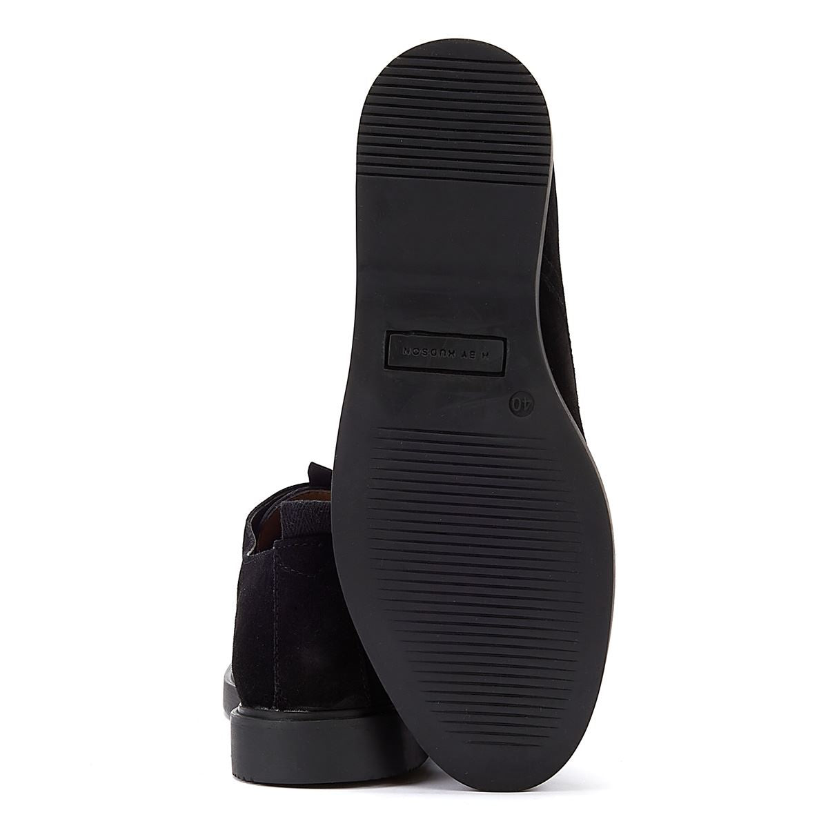 Hudson Barnstaple Wildleder Herren-Schnürschuhe In Schwarz