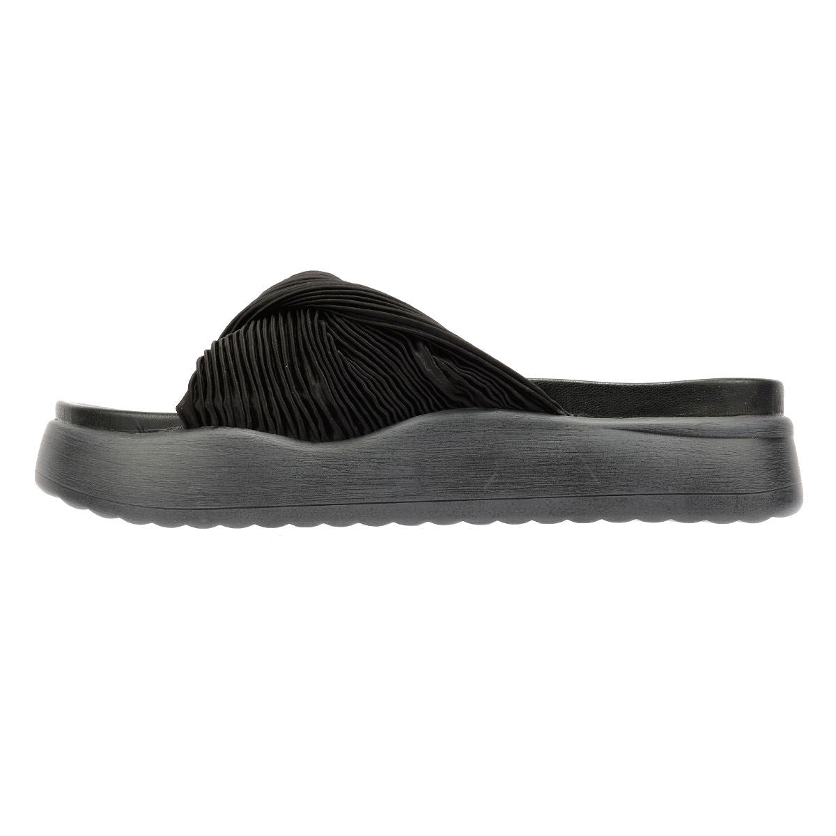 Desert Fleur Gabbro Satin Damen Sandalen In Schwarz