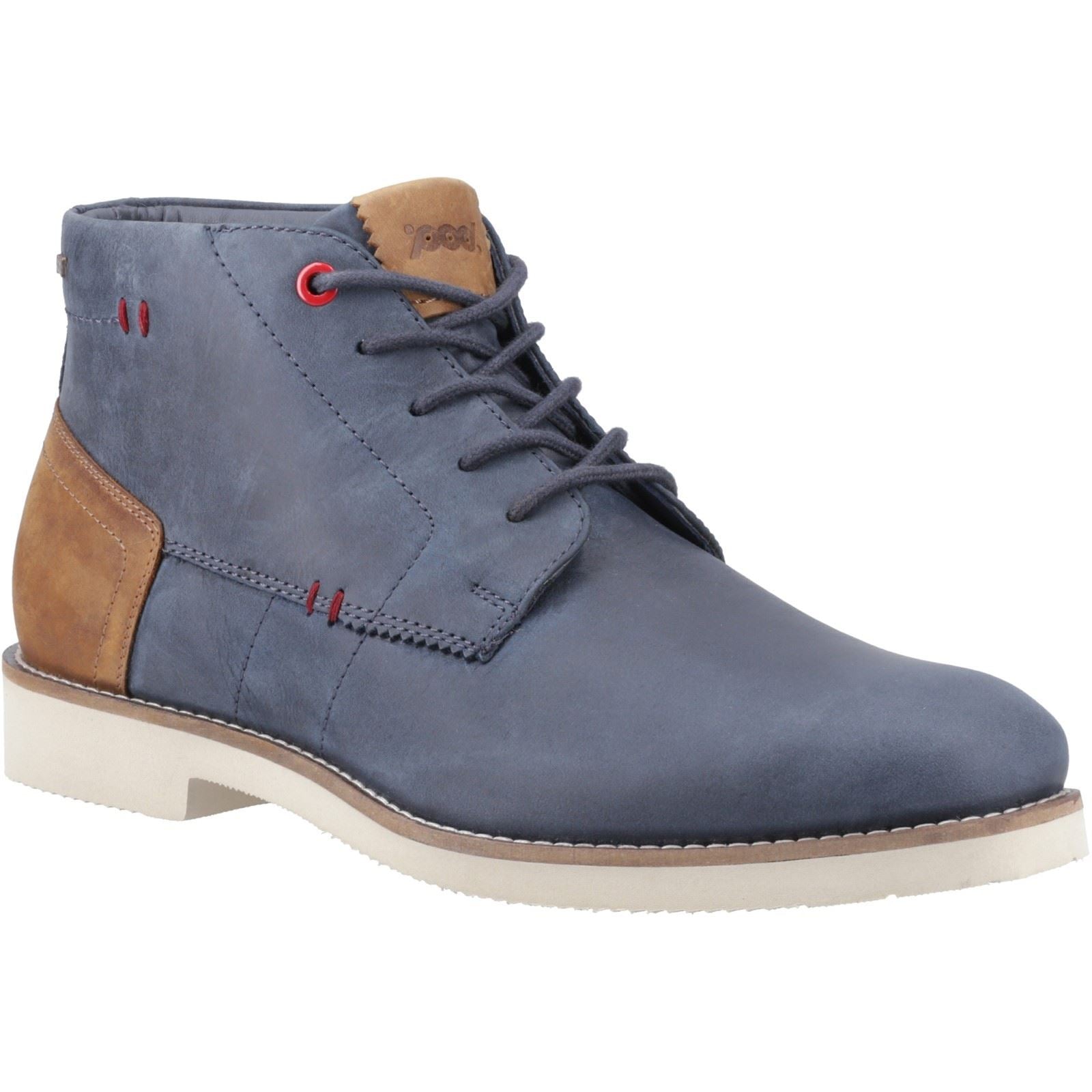Pod Aries Leder Herren Stiefel In Marineblau