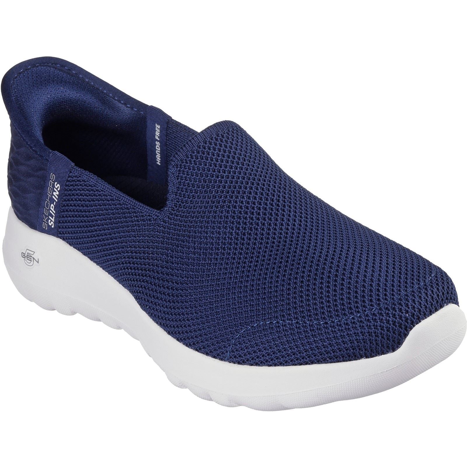 Skechers GO WALK Joy Vela Damen Textile Sneaker In Marineblau/Weiß