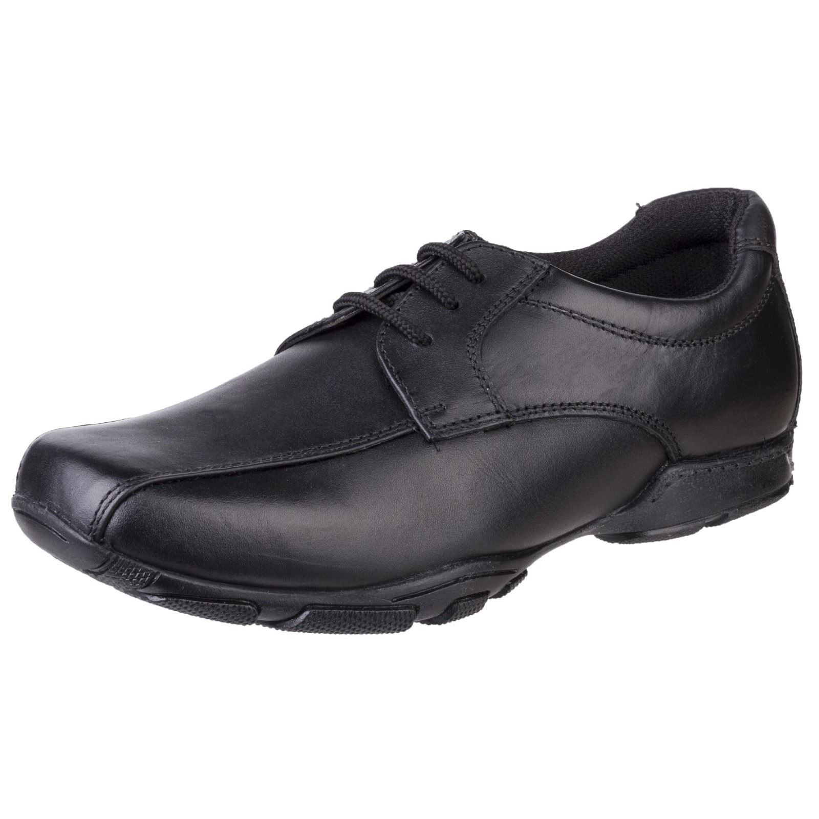 Hush Puppies Vincente Senior Lederslipper In Schwarz Für Jungen