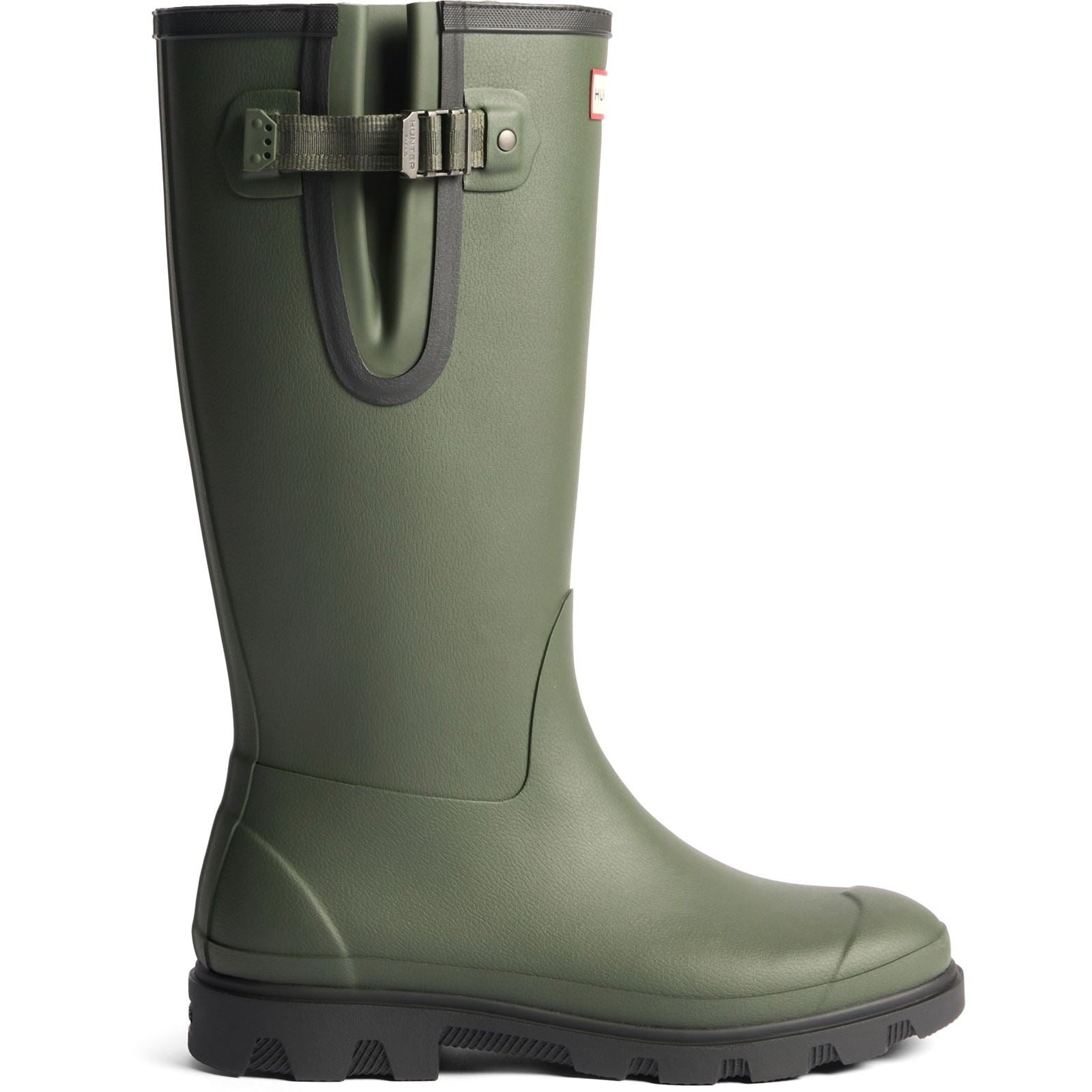 Hunter Field Downpour Adjustable Gummi Herren Dunkeloliv/Schwarz Gummistiefel