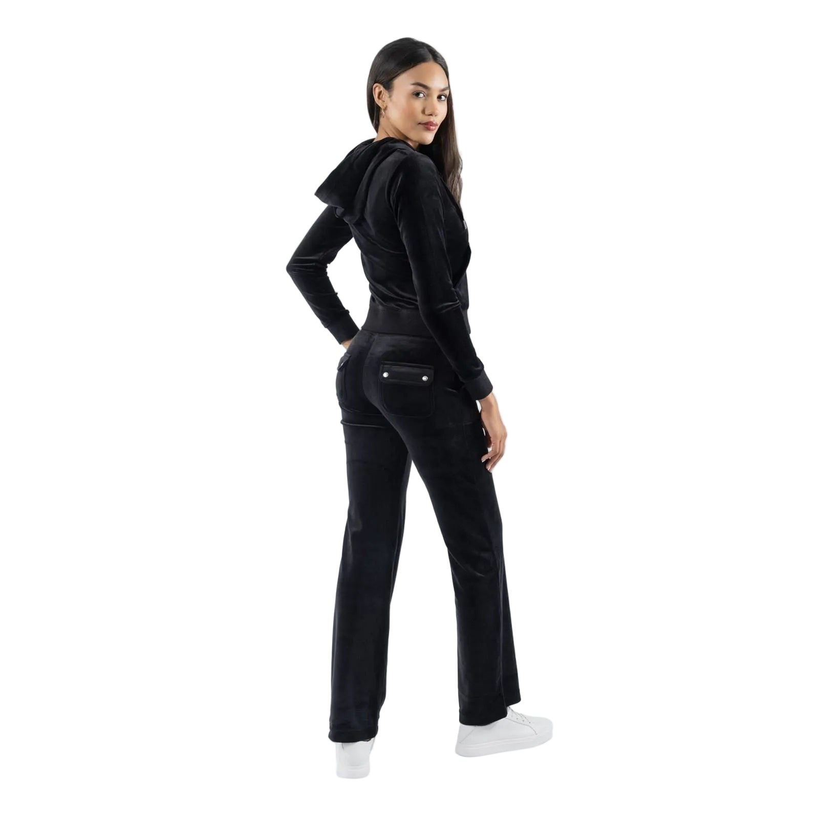 Juicy Couture Del Ray Polyester Damen Schwarze Jogger