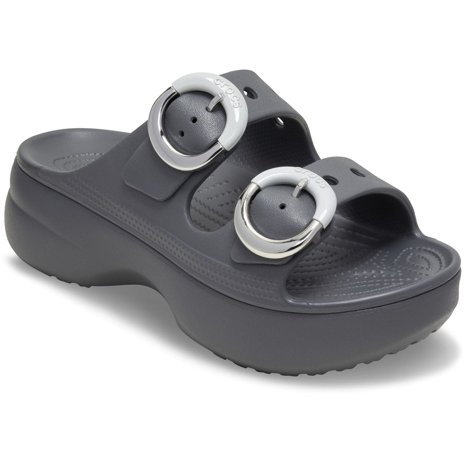 Crocs Saturday Platform Buckle Eva Damen Carbon Sandalen