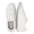 Boss Titanium Weiße Ledersneaker Für Herren