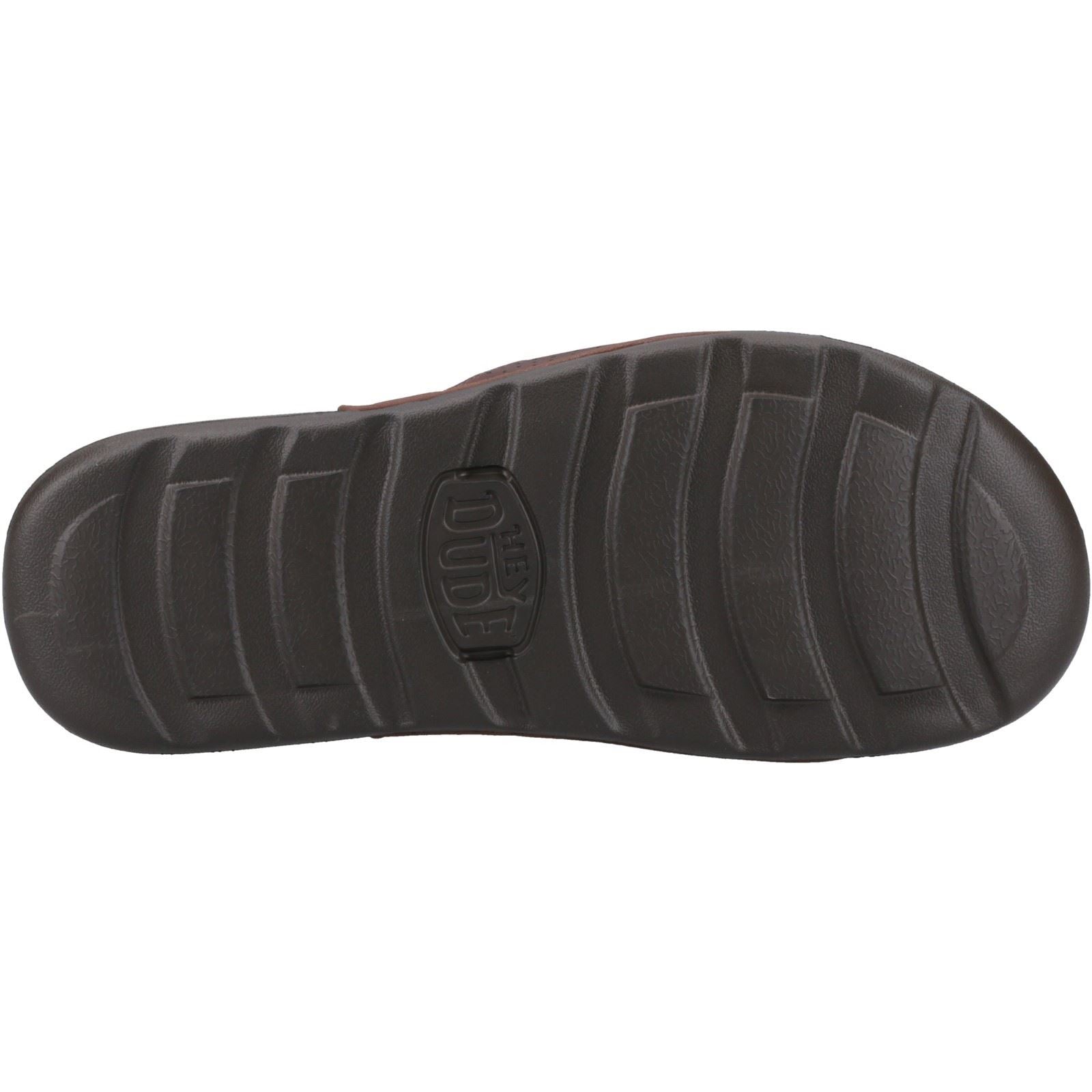 HEYDUDE Shore Slide Classic Polyester Herren Downtown Brown/Delicioso Brown Slides
