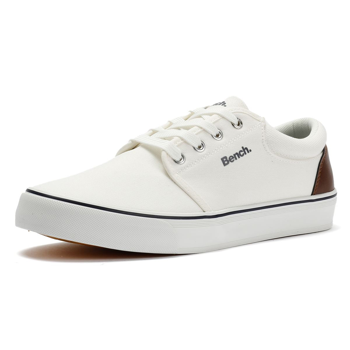 Bench Donnie Leinen Herren Weiße Sneakers