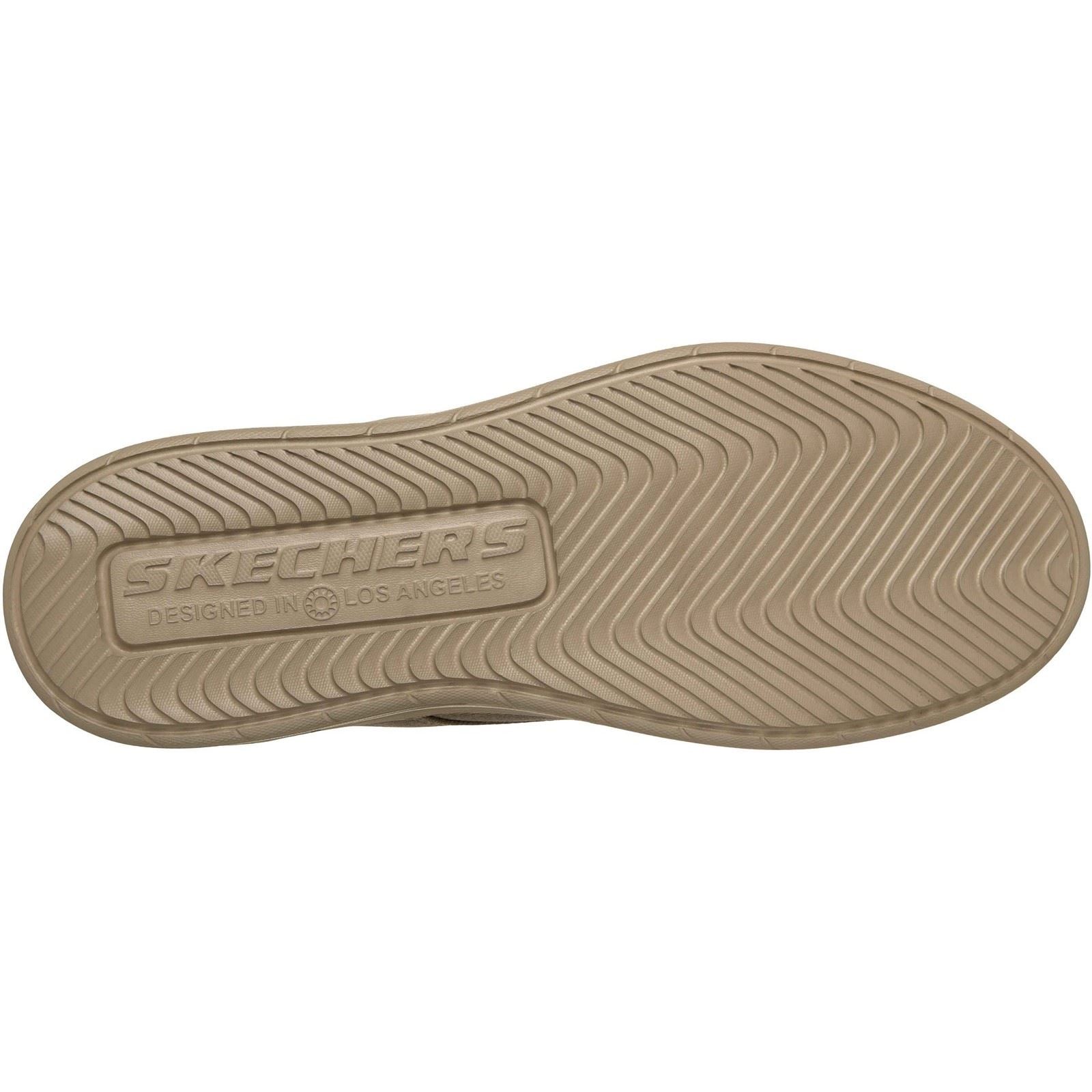 Skechers Hyland Justino Textile Herren Schnürschuhe In Dunkel Taubene