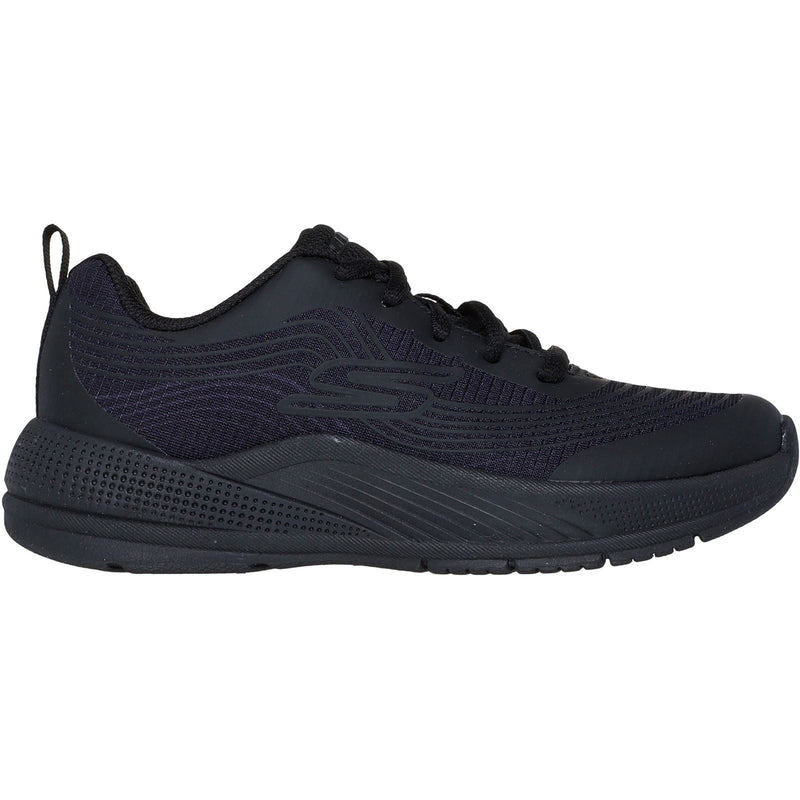 Skechers Microspec Advance Damen Schwarze Textilsneaker