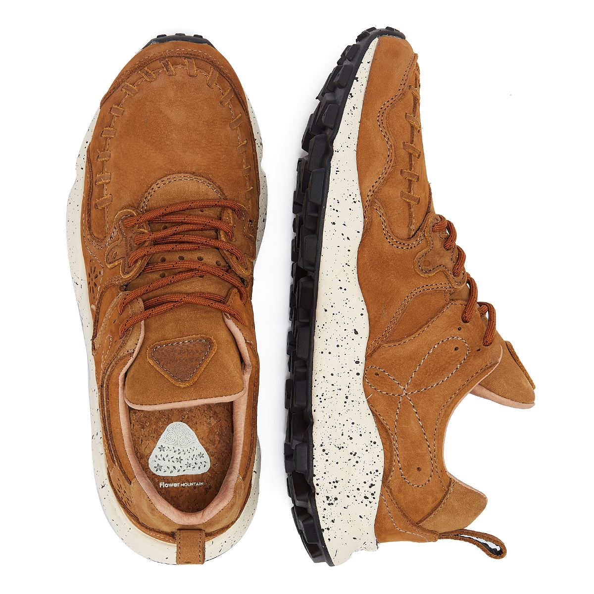 Flower Mountain Yamano Wildleder Herren Braune Turnschuhe