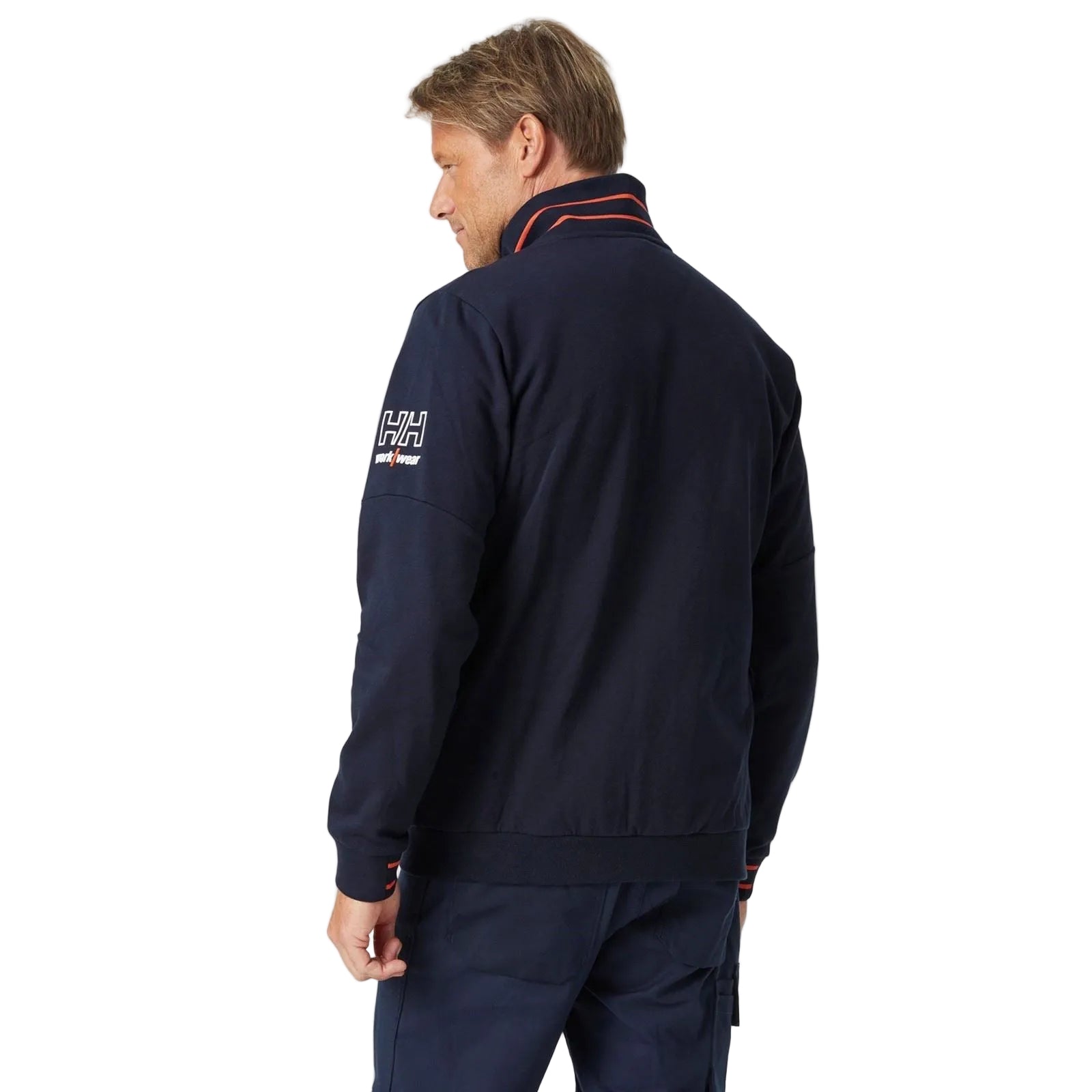 Helly Hansen Workwear Kensington Zip Baumwoll Herren Blau Sweatshirt