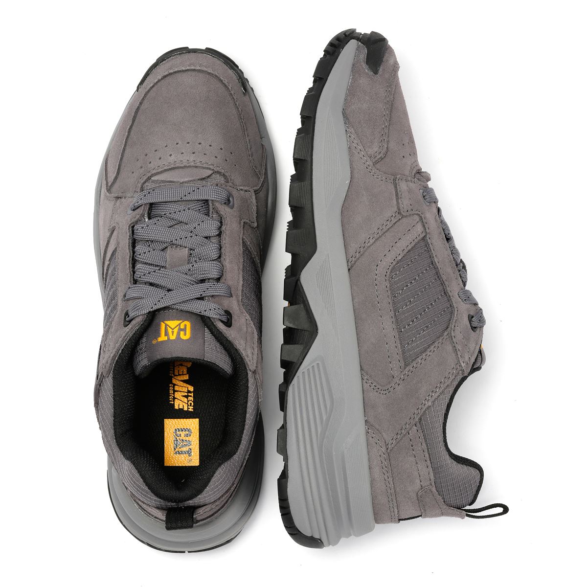 Caterpillar Grapple Wildleder Herren Graue Sneakers