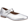 Hush Puppies Nancy Mary Jane Damen Silber Flats Aus Leder