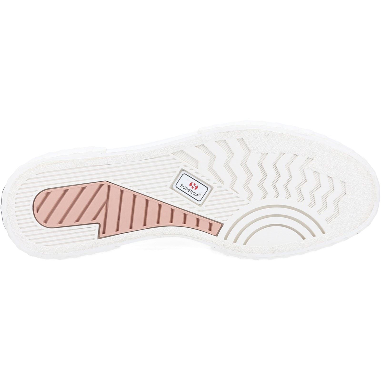 Superga 2630 Stripe Pad Leopard 100% Baumwolle Damen Weiße/Leopard Sneakers