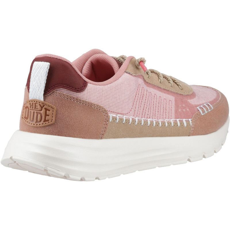 HEYDUDE Sirocco Alta Boho Polyester Mischung Damen Sneaker In Rosépink