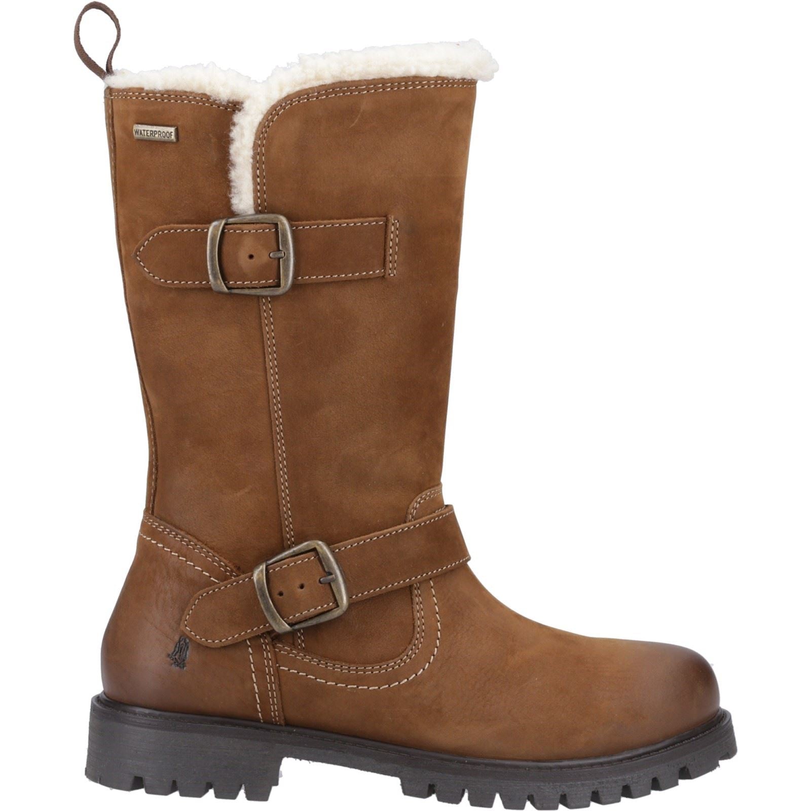Hush Puppies Winnie Leder Damen Stiefeletten In Braun