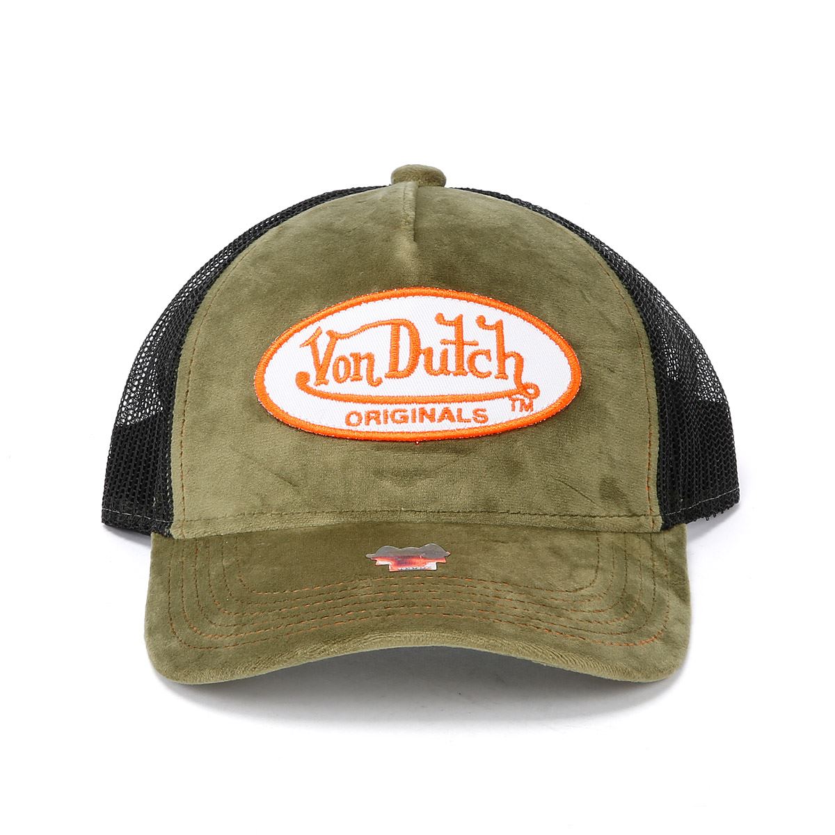 Von Dutch Trucker Kent Baumwoll Khaki/Schwarz Mützen