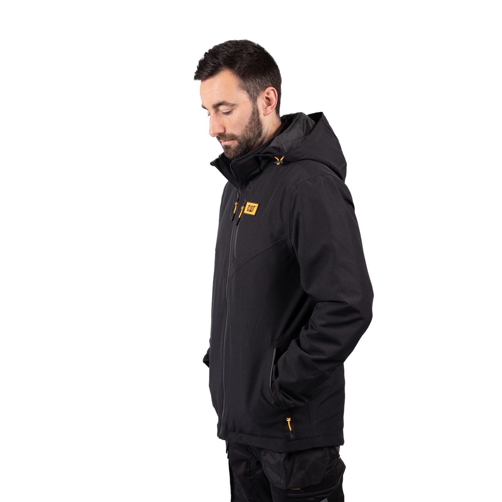 Caterpillar Lightweight Insulated Herren Schwarze Pufferjacke