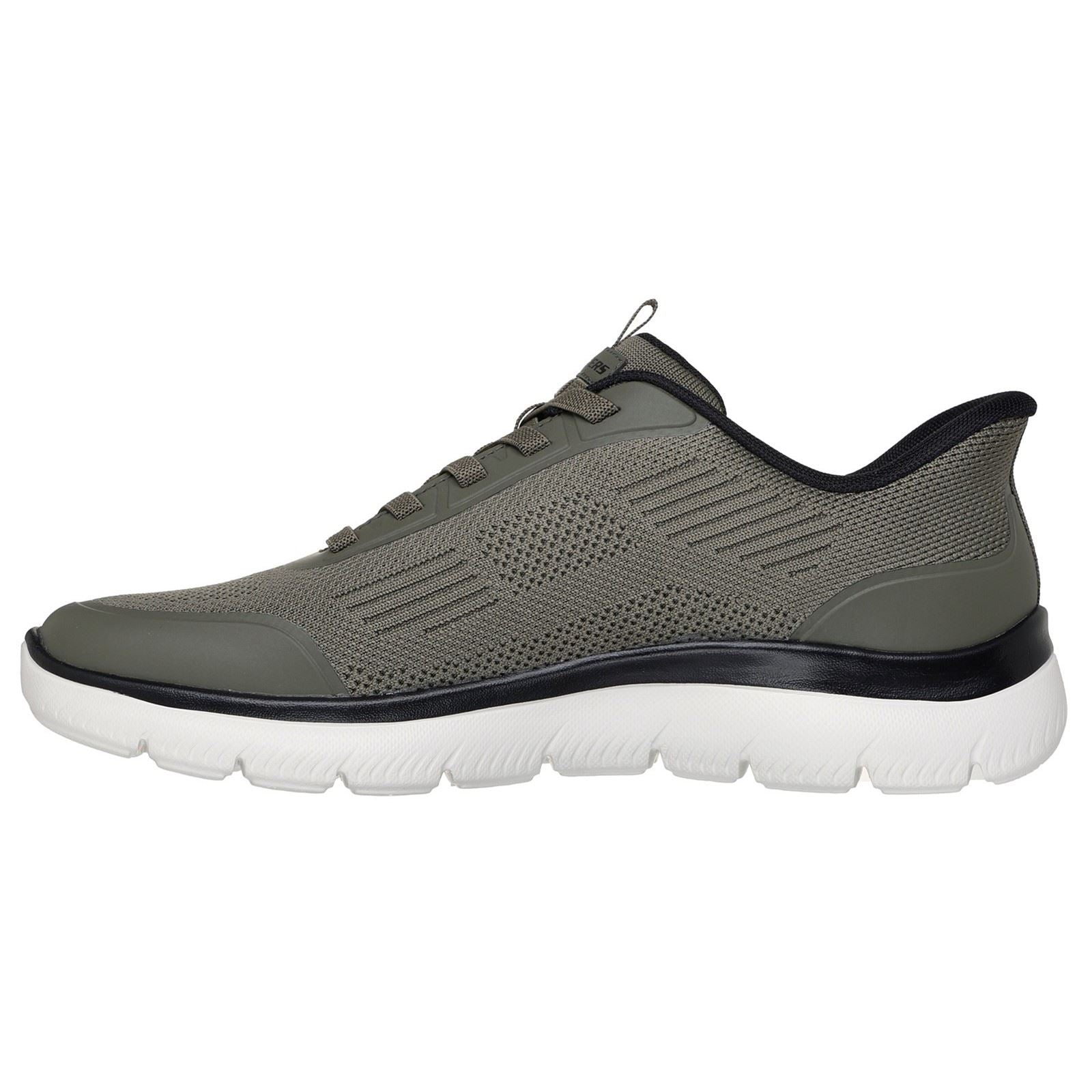 Skechers Summits Leyter Textil Herren Sneakers In Olive/Schwarz