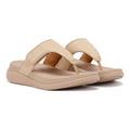 FitFlop F-Mode Go Adjustable Flatform Damen Beige Sandalen