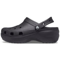 Crocs Classic Platform Damen Clogs Aus Thermoplast In Schwarz