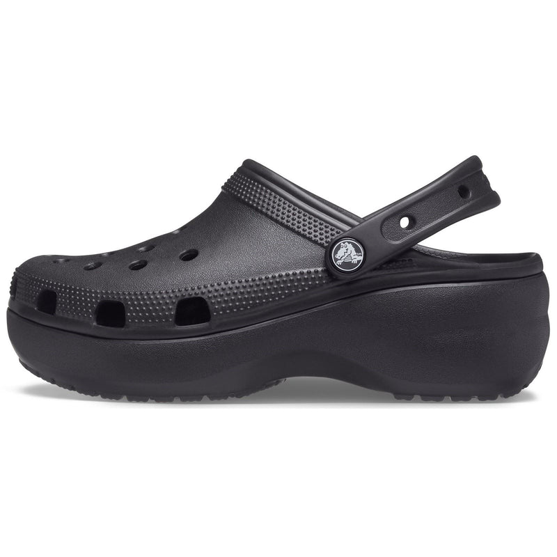 Crocs Classic Platform Damen Clogs Aus Thermoplast In Schwarz