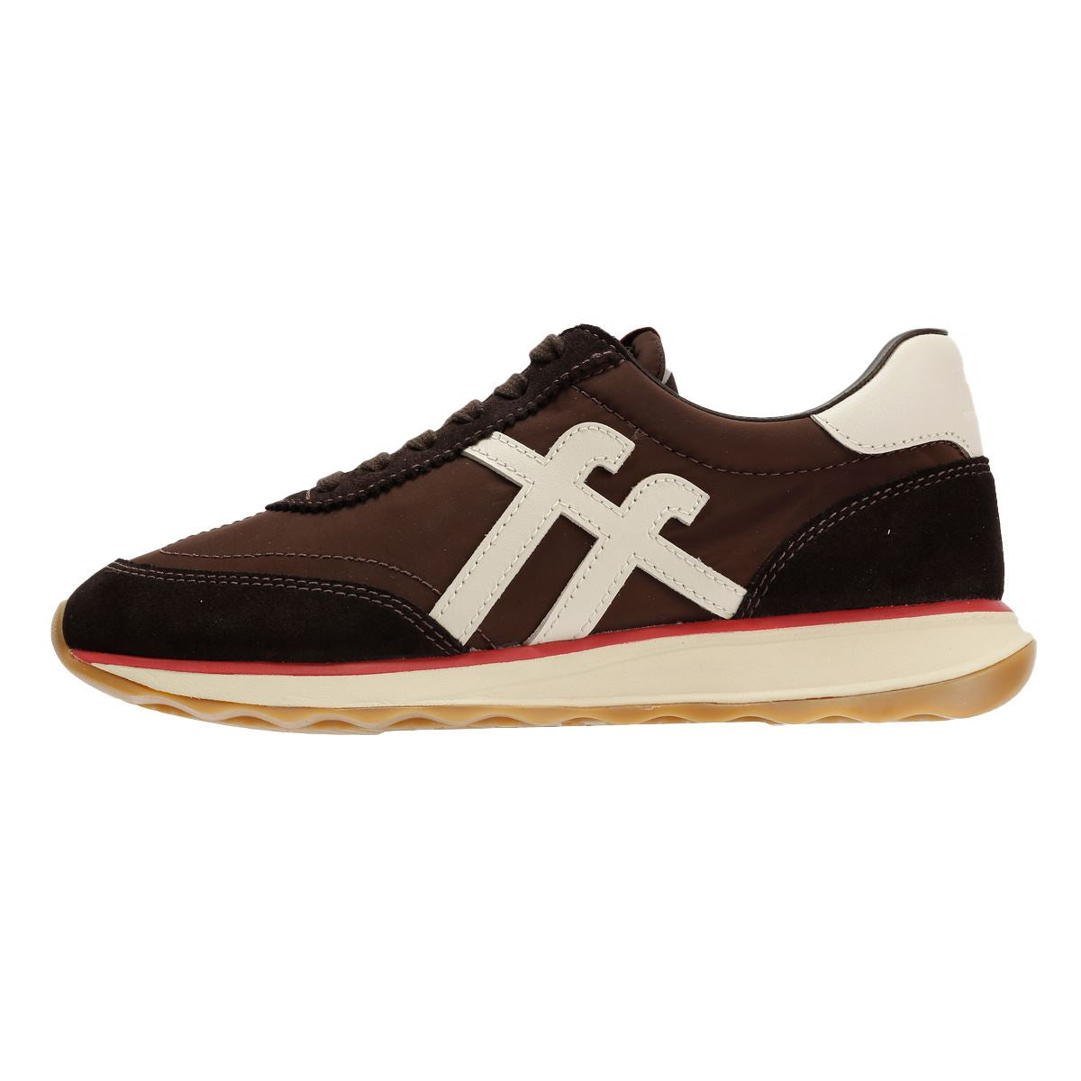 FitFlop Retro-Q FF Nylon Damen Braune Sneaker