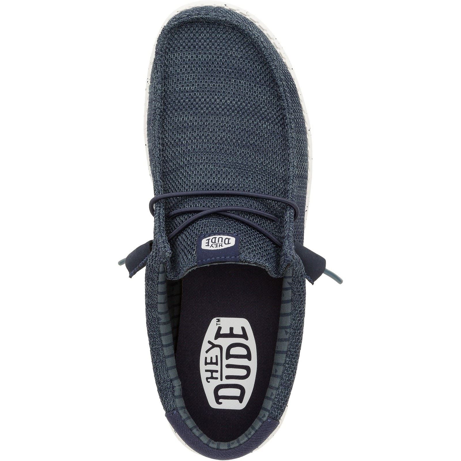 HEYDUDE Wally Stretch Mesh Polyester Herren Marine Bootschuhe