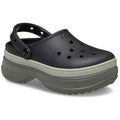 Crocs Classic Stacked Thermoplastische schwarze Clogs