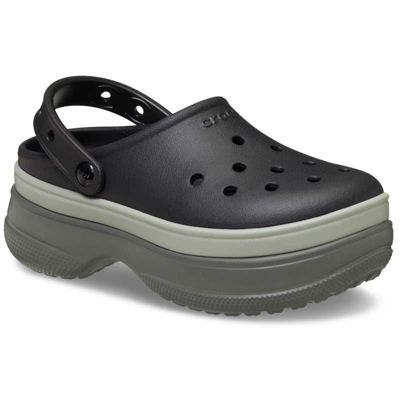 Crocs Classic Stacked Thermoplastische schwarze Clogs