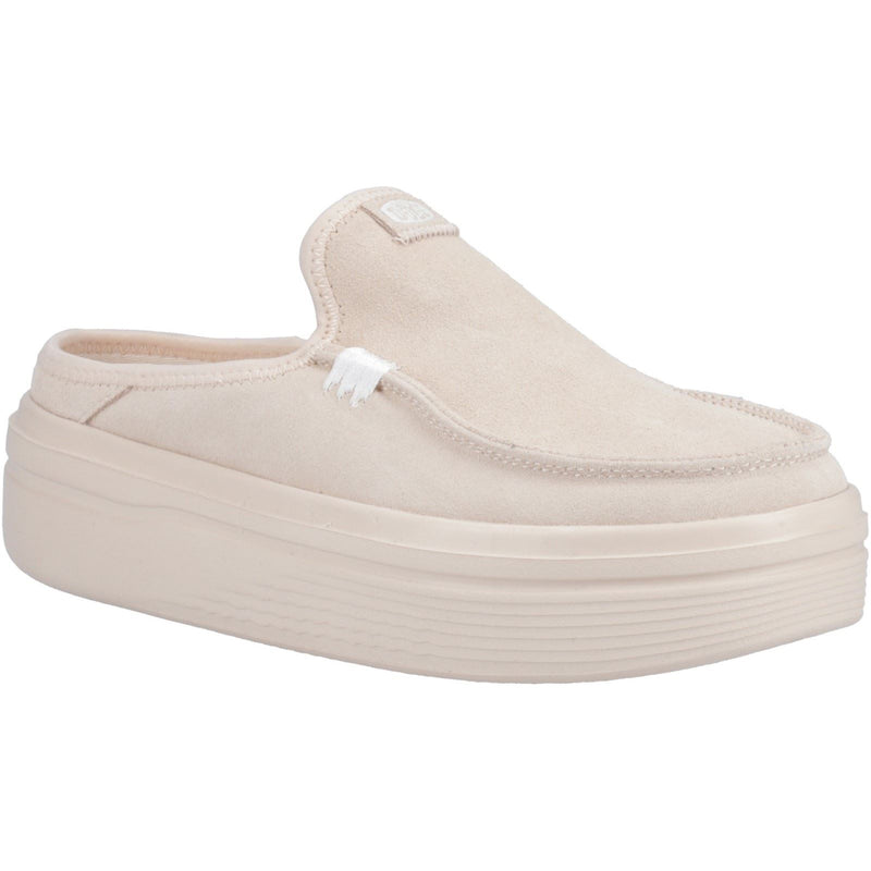 HEYDUDE Austin Lift Classic Leder Damen Pantoletten In Rosé