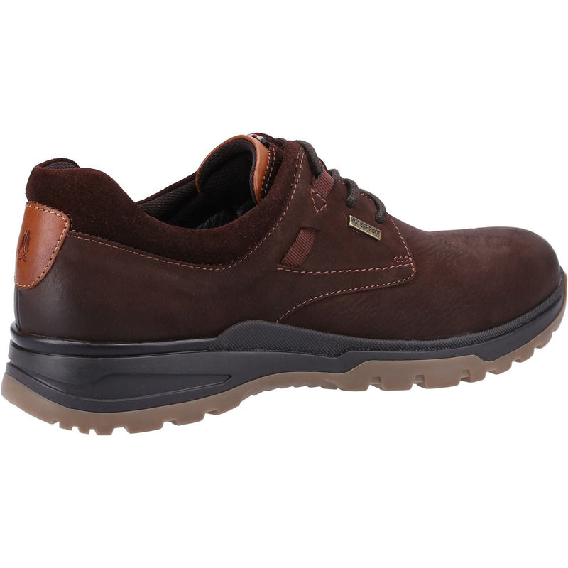 Hush Puppies Pele Leder-Herren-Braune Nubuk-Schnürschuhe