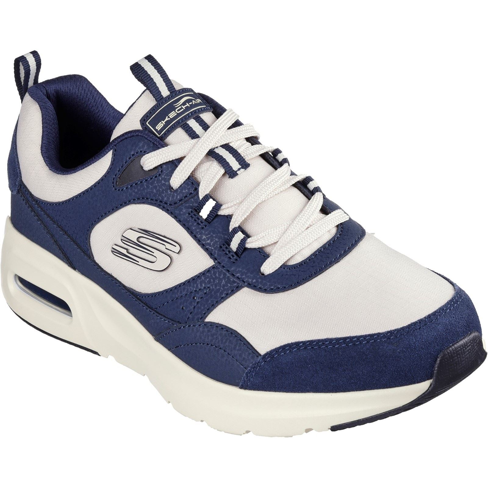 Skechers Skech-Air Court - Yatton Leder Herren Navy/Natural Sneaker
