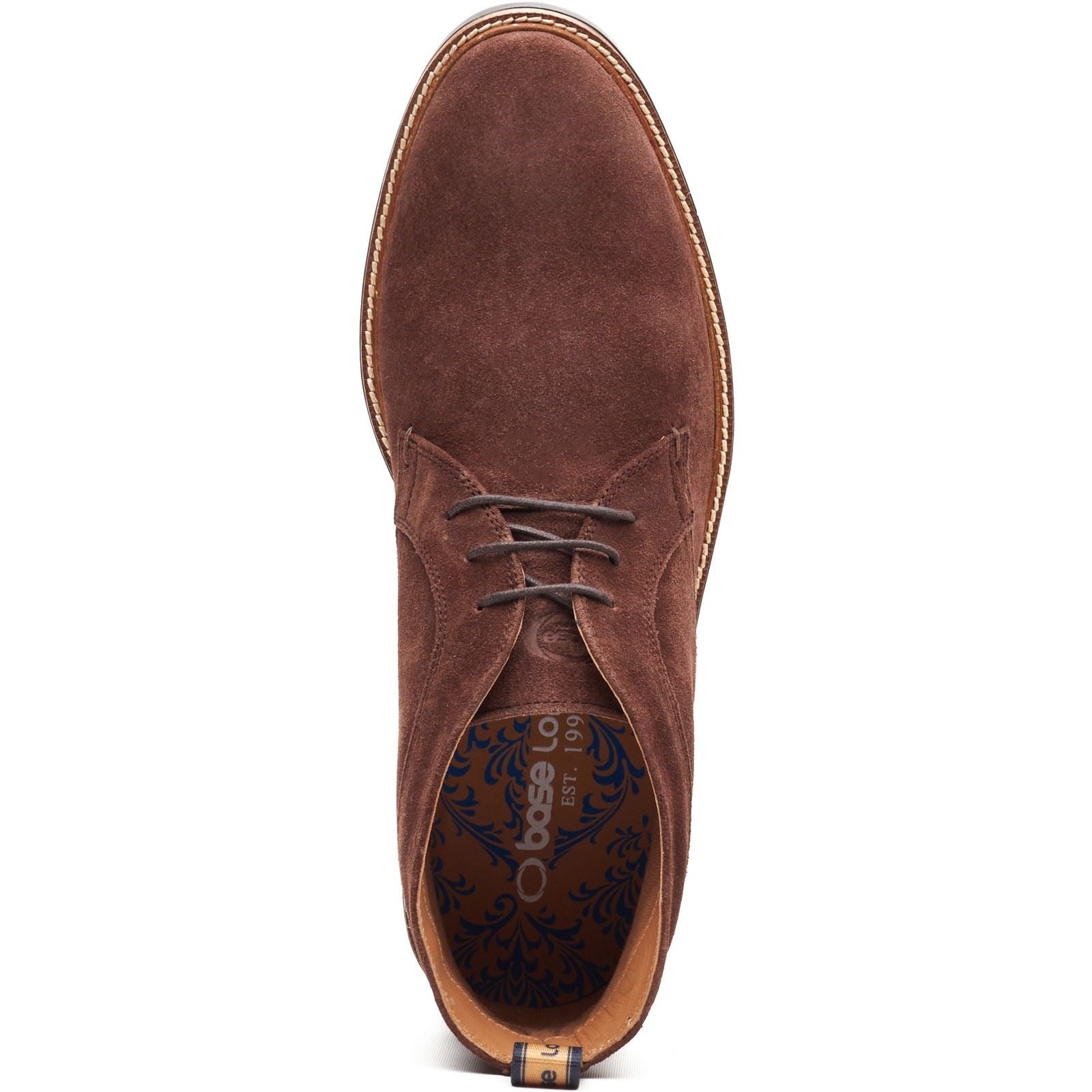 Base London Lincoln Chukka Leder Herren Braune Stiefel