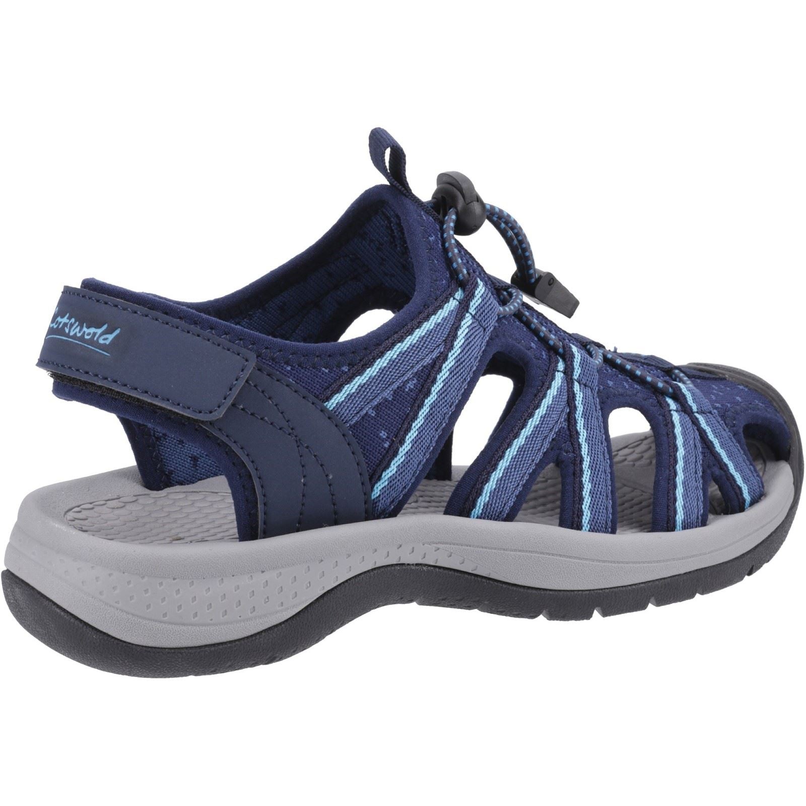 Cotswold Upton Damen Sandalen In Marineblau/Türkis
