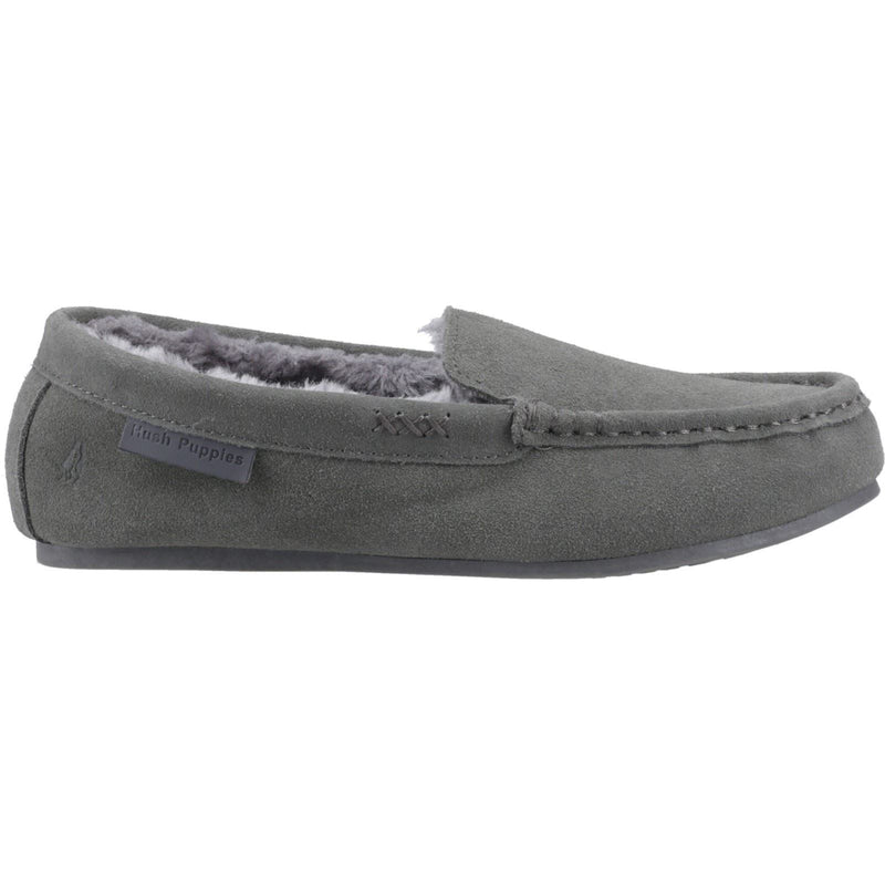 Hush Puppies Annie Mocassin Damen Hausschuhe aus Wildleder in Grau